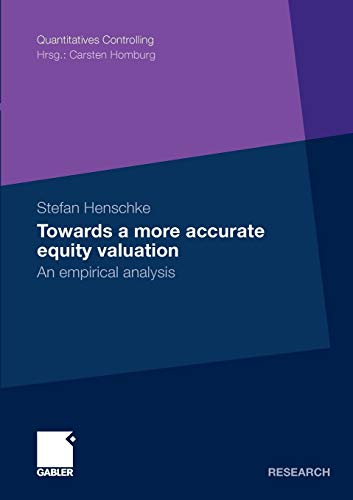 Stock image for Towards a more accurate equity valuation : An empirical analysis for sale by Chiron Media