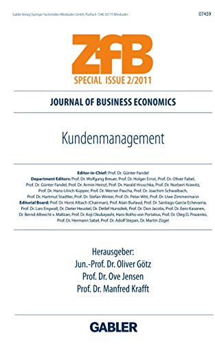 9783834919960: Kundenmanagement (Zfb Special Issue)