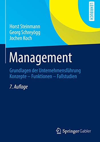 9783834922137: Management: Grundlagen der Unternehmensfhrung Konzepte - Funktionen - Fallstudien (German Edition)