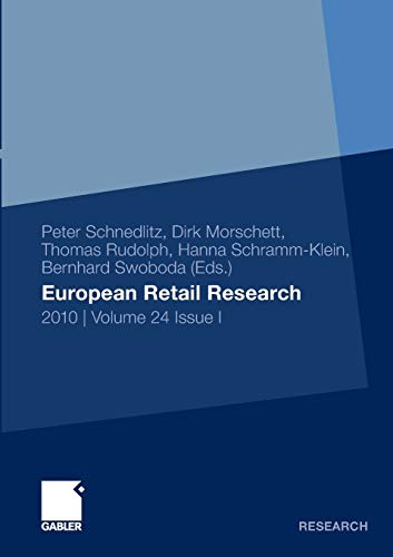 Imagen de archivo de European Retail Research: 2010 volume 24 Issue I a la venta por Midtown Scholar Bookstore
