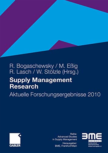 Beispielbild fr Supply Management Research Aktuelle Forschungsergebnisse 2010 zum Verkauf von Buchpark