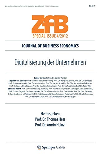 9783834934512: Digitalisierung der Unternehmen (ZfB Special Issue)