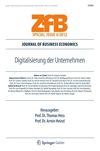 9783834934512: Digitalisierung der Unternehmen (ZfB Special Issue) (German Edition)