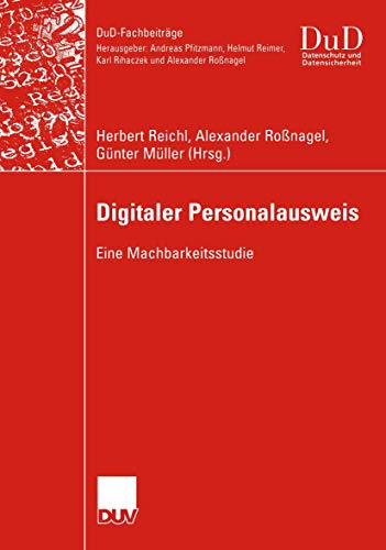 9783835000544: Digitaler Personalausweis: Eine Machbarkeitsstudie