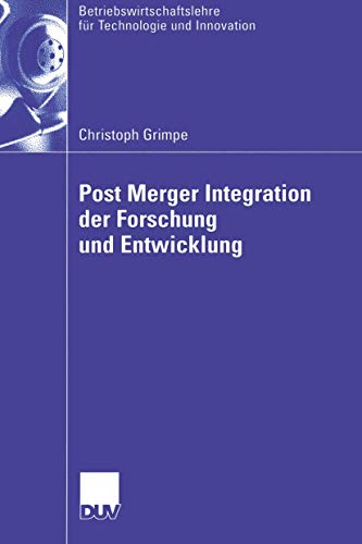 Stock image for Post Merger Integration der Forschung und Entwicklung for sale by Chiron Media