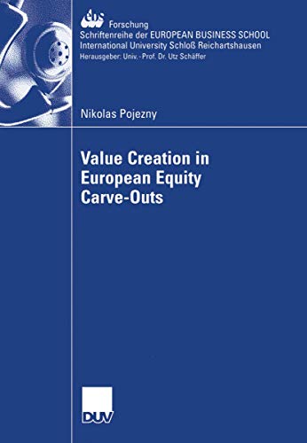 Stock image for Value Creation in European Equity Carve-Outs for sale by Chiron Media