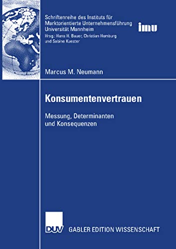 Stock image for Konsumentenvertrauen Messung, Determinanten, Konsequenzen for sale by Buchpark