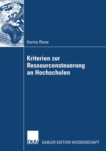 Stock image for Kriterien zur Ressourcensteuerung an Hochschulen for sale by Chiron Media