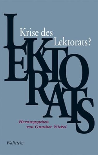 9783835300613: Krise des Lektorats?