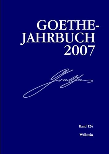 9783835302457: Goethe-Jahrbuch 2007