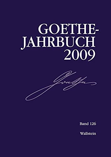 Beispielbild fr Goethe-Jahrbuch 2009: BD 126/2009 zum Verkauf von medimops