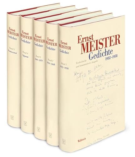 Gedichte: Textkritische und kommentierte Ausgabe (9783835307926) by Meister, Ernst