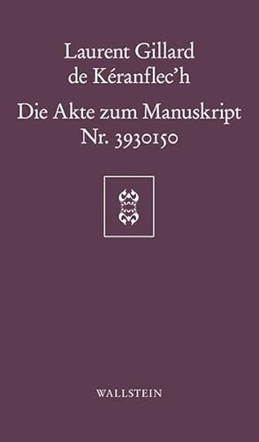 Imagen de archivo de Die Akte zum Manuskript Nr. 3930150. a la venta por Antiquariat Bcherkeller
