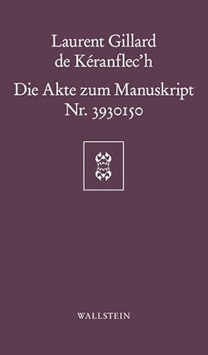 Stock image for Die Akte zum Manuskript Nr. 3930150. for sale by Antiquariat Bcherkeller