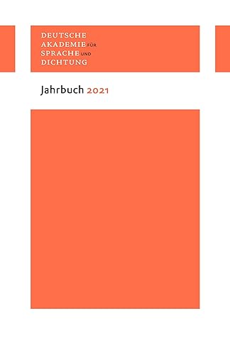 9783835354371: Deutsche Akademie fr Sprache und Dichtung - Jahrbuch 2021