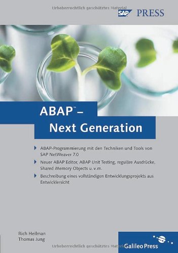 Beispielbild fr ABAP - Next Generation: ABAP - Wie sie es noch nie gesehen haben (SAP PRESS) zum Verkauf von medimops