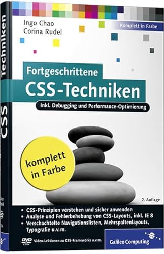 9783836214261: Fortgeschrittene CSS-Techniken: Fortgeschrittene CSS-Techniken, komplexe CSS-Layouts, verschachtelte Navigationslisten, Mehrspaltenlayouts, Debugging u.v.m