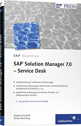 Imagen de archivo de SAP Solution Manager 7.0 - Service Desk (SAP PRESS) a la venta por medimops