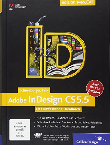 Imagen de archivo de Adobe InDesign CS5.5: Das umfassende Handbuch - auch fr CS5 geeignet (Galileo Design) a la venta por medimops