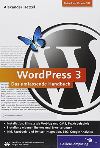 Imagen de archivo de WordPress 3: Das umfassende Handbuch. Aktuell zu Version 3.8 (Galileo Computing) a la venta por medimops