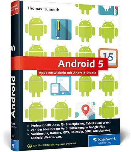 9783836226653: Android 5: Apps entwickeln mit Android Studio