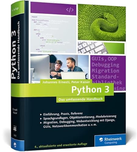 Stock image for Python 3: Das umfassende Handbuch: Sprachgrundlagen, Objektorientierung, Modularisierung for sale by medimops