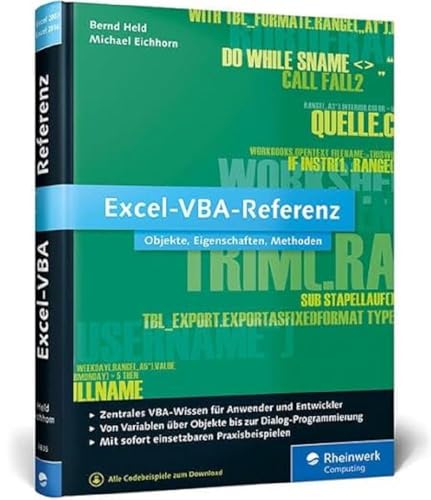 9783836238359: Excel-VBA-Referenz: Objekte, Eigenschaften, Methoden
