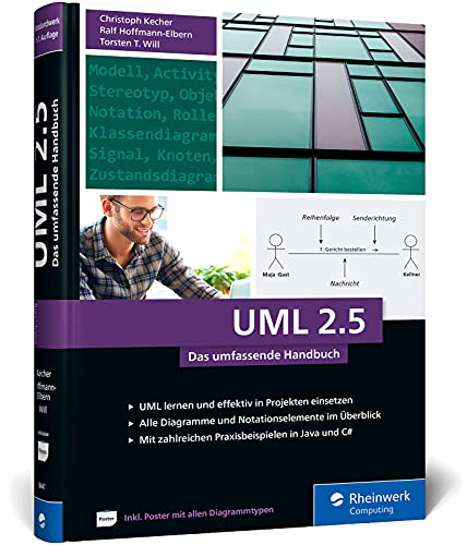 Imagen de archivo de UML 2.5: Das umfassende Handbuch (Ausgabe 2021) ? inkl. DIN A2-Poster mit allen Diagrammtypen a la venta por medimops
