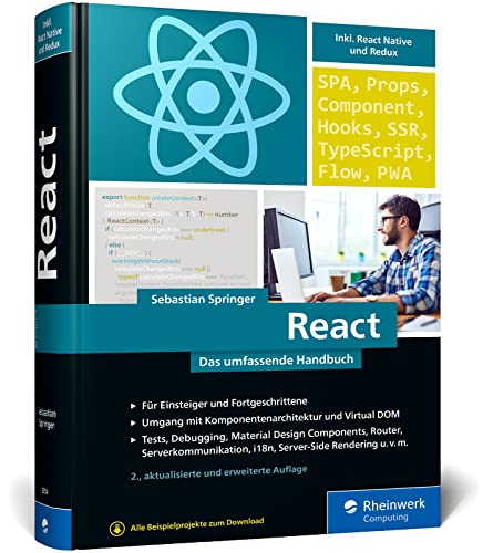 Beispielbild fr React: Das umfassende Handbuch fr moderne Frontend-Entwicklung. Mit vielen Praxisbeispielen ? Neue Ausgabe 2023 zum Verkauf von medimops