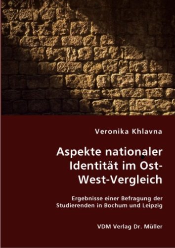 Imagen de archivo de Aspekte nationaler Identitt im Ost-West-Vergleich a la venta por medimops