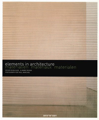 Beispielbild fr elements in architecture - materialien matriaux materialen zum Verkauf von medimops