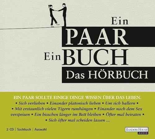 Beispielbild fr Ein Paar - Ein Buch: Das Hrbuch zum Verkauf von medimops