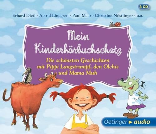 Beispielbild fr Mein Kinderhrbuchschatz. Die schnsten Geschichten mit Pippi, den Olchis und Mama Muh (3 CD): Hrspiele und Lesungen, ca. 147 min zum Verkauf von medimops