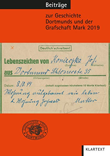 Beispielbild fr Beitrge zur Geschichte Dortmunds und der Grafschaft Mark 2019: Band 110 zum Verkauf von medimops