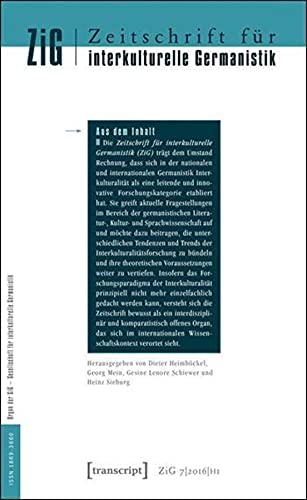 9783837634150: Zeitschrift Fr Interkulturelle Germanistik/ Journal of Intercultural German Studies: Issue 1/2016 (7)