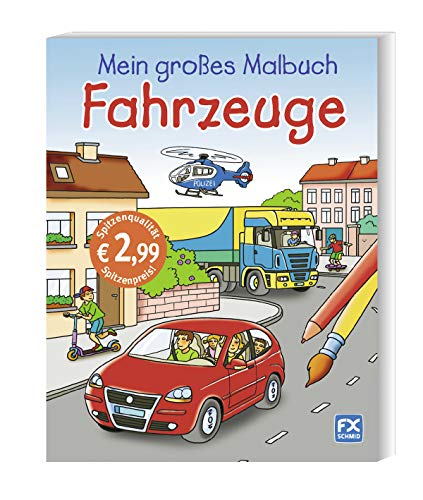 Beispielbild fr Mein groes Malbuch Fahrzeuge zum Verkauf von medimops