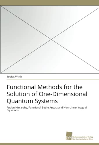 Beispielbild fr Functional Methods for the Solution of One-Dimensional Quantum Systems zum Verkauf von Chiron Media