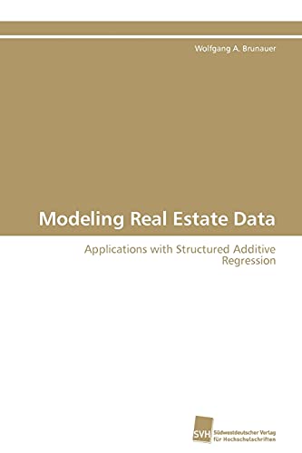 Imagen de archivo de Modeling Real Estate Data a la venta por Chiron Media