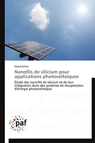 Nanofils de silicium pour applications photovoltaïques : Étude des nanofils de silicium et de leur intégration dans des systèmes de récupération d'énergie photovoltaïque - David Kohen