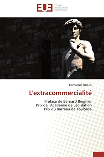 L'extracommercialité : Préface de Bernard Beignier Prix de l'Académie de Législation Prix du Barreau de Toulouse - Emmanuel Tricoire