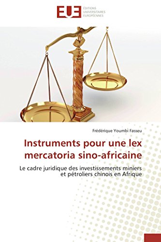 9783838184715: Instruments pour une lex mercatoria sino-africaine: Le cadre juridique des investissements miniers et ptroliers chinois en Afrique (OMN.UNIV.EUROP.)
