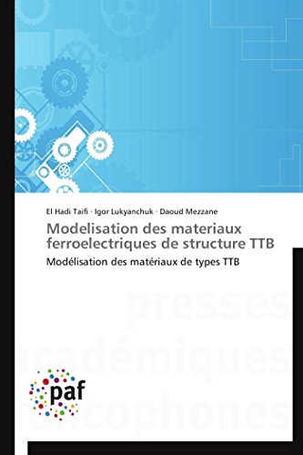 9783838188027: Modelisation des materiaux ferroelectriques de structure ttb: Modlisation des matriaux de types TTB