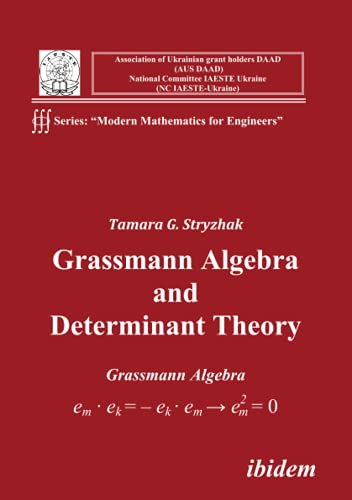 9783838200897: Grassmann Algebra and Determinant Theory