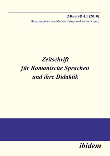 9783838201108: Zeitschrift fr Romanische Sprachen und ihre Didaktik: Heft 4.1