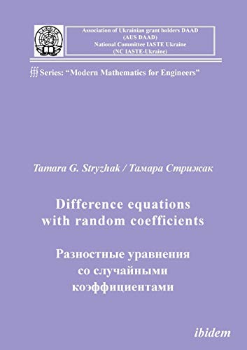 9783838203898: Difference equations with random coefficients
