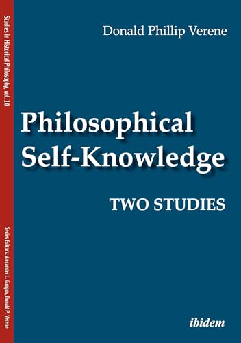 Beispielbild fr Philosophical Self-Knowledge: Two Studies (Studies in Historical Philosophy) zum Verkauf von Buchpark