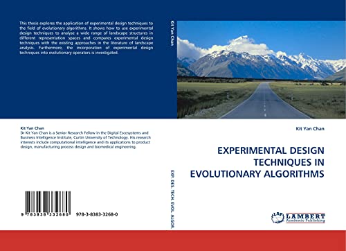 9783838332680: EXPERIMENTAL DESIGN TECHNIQUES IN EVOLUTIONARY ALGORITHMS