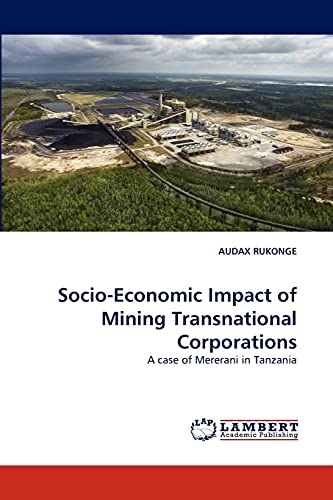 Beispielbild fr Socio-Economic Impact of Mining Transnational Corporations zum Verkauf von Chiron Media