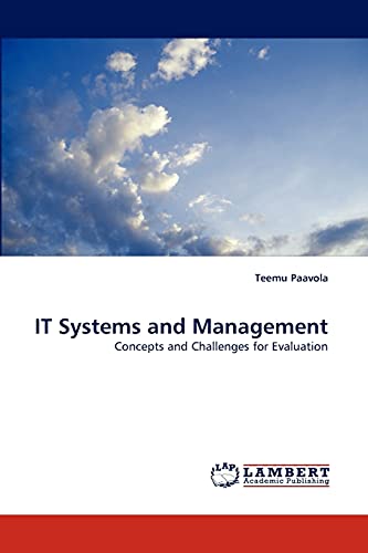 9783838358932: IT Systems and Management: Concepts and Challenges for Evaluation