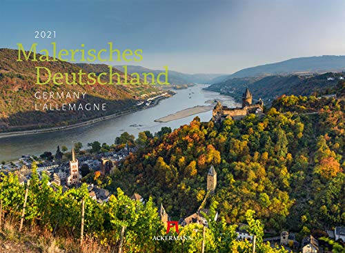 Imagen de archivo de Malerisches Deutschland Kalender 2021, Wandkalender im Querformat (45x33 cm) - Landschaftskalender / Naturkalender / Sehenswrdigkeiten a la venta por medimops